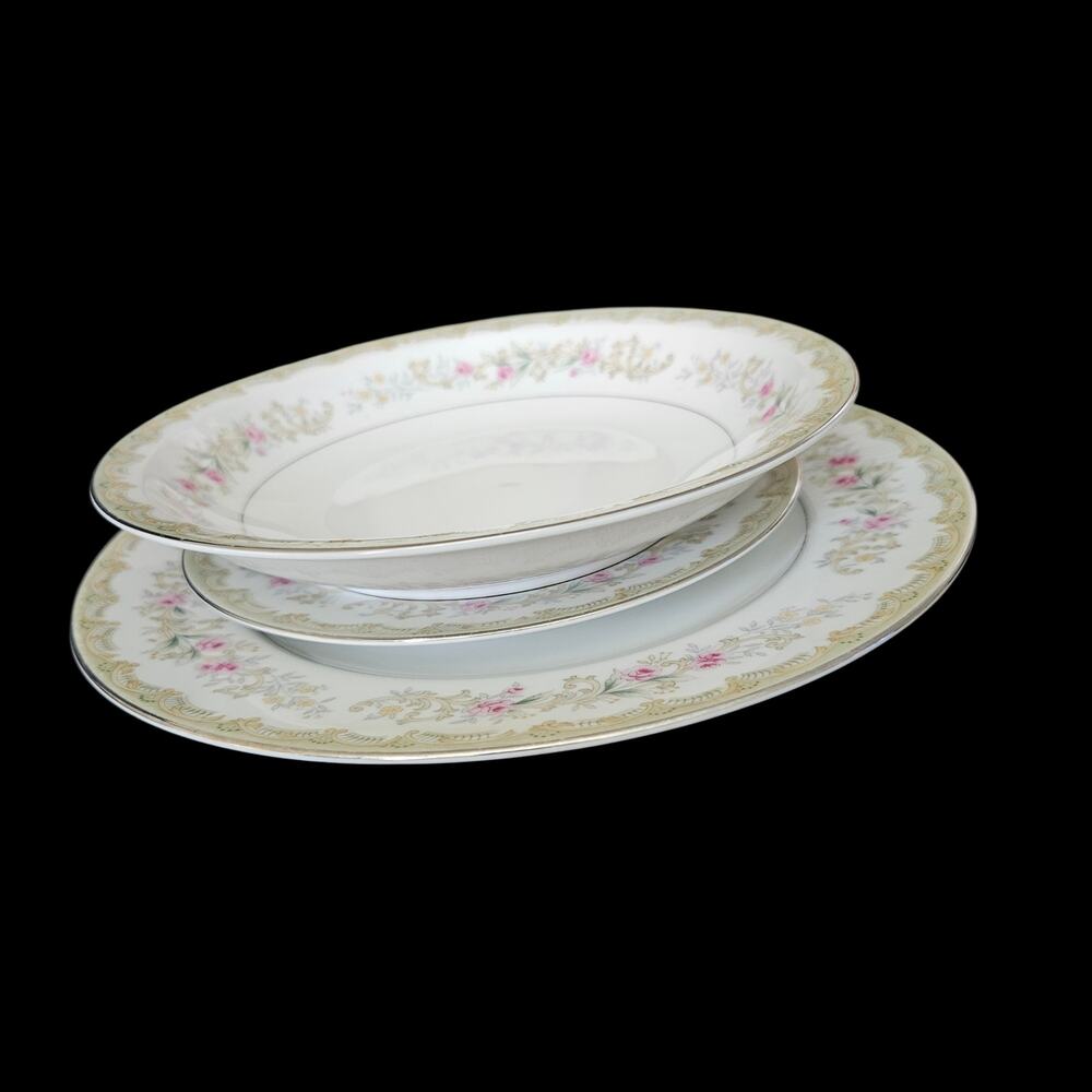 Kenwood Japan Floral Dinnerware Set Dinner Soup Bread Plate
